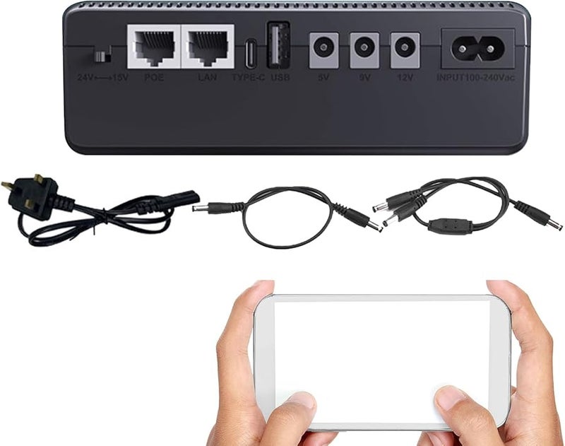 European Regulations Color 10400mAh Router UPS Backup Battery Supply for Attendance Machine - Image 1